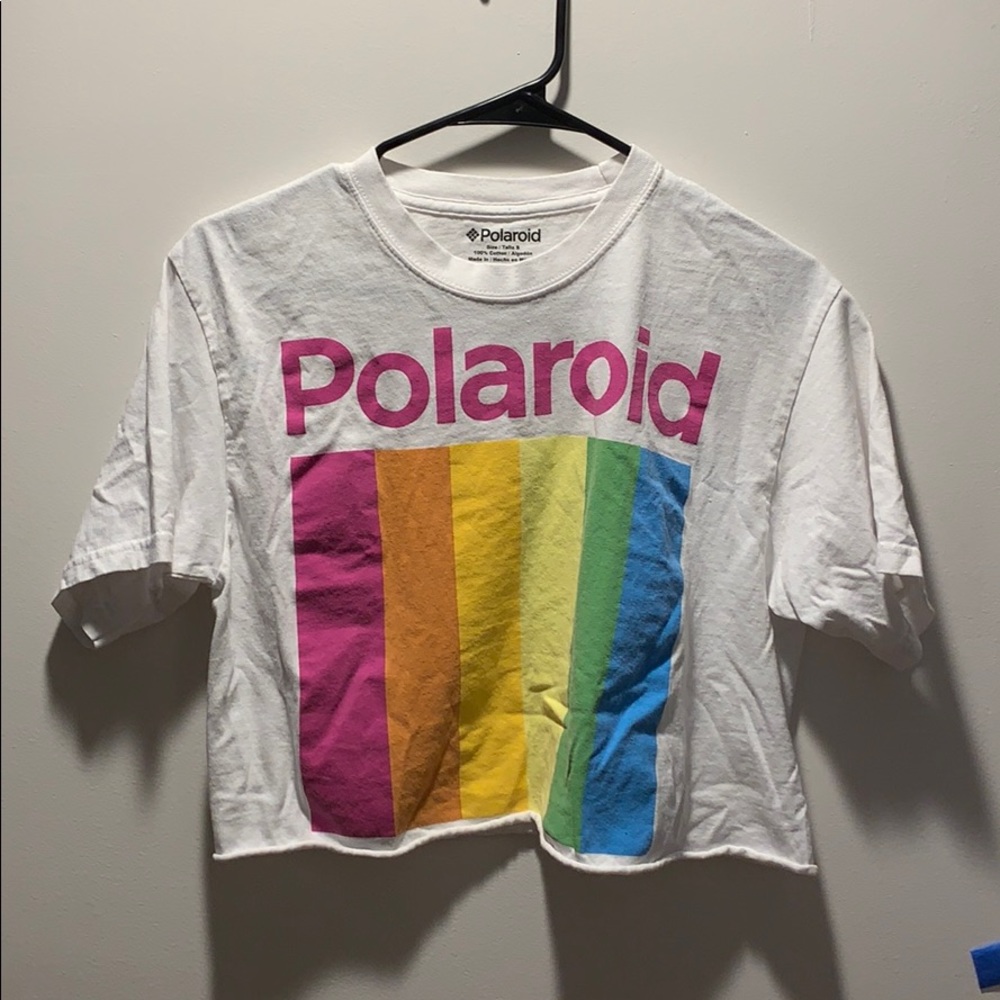 polaroid crop top